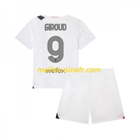 Maillot de Foot AC Milan Olivier Giroud 9 Extérieur 2023-24 - Enfant